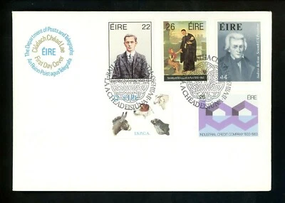 Postal History Ireland FDC #568-572 Diarmada SPCA dogs St. Vincent Jackson 1983 - Image 1 of 4
