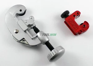 2 pc Large and Mini Tubing Cutter Set 1/8" to 1-1/8" Copper Pipe Tube - Picture 1 of 4