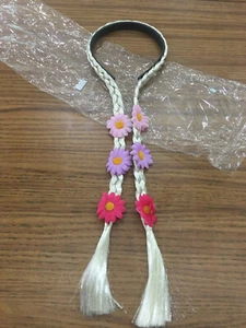 Girls Nature Fairy Gray Headband Braided Hair Extensions Cosplay Costume - Picture 1 of 3