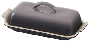 Heritage Stoneware Butter Dish Nonstick Colorful Glaze 8.3x4.1x3 Inches - Picture 1 of 4