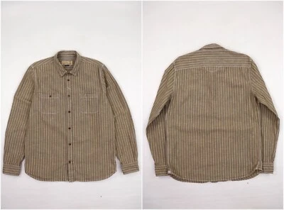 Chevignon Conquest CL Bunt Striped Moka Chemise Manches Sanforized Cotton Shirt - Image 1 of 4