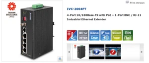 Planet Networking SWITCH Industrial PoE mod.IVC-2004PT - Imagen 1 de 12