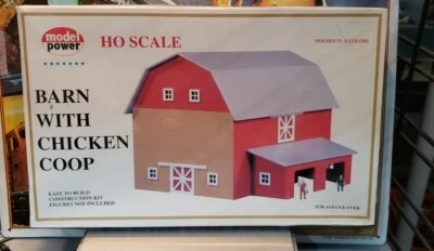 Model Power HO Scale Barn With Chicken Coop Building Kir NISB - Image 1 of 2