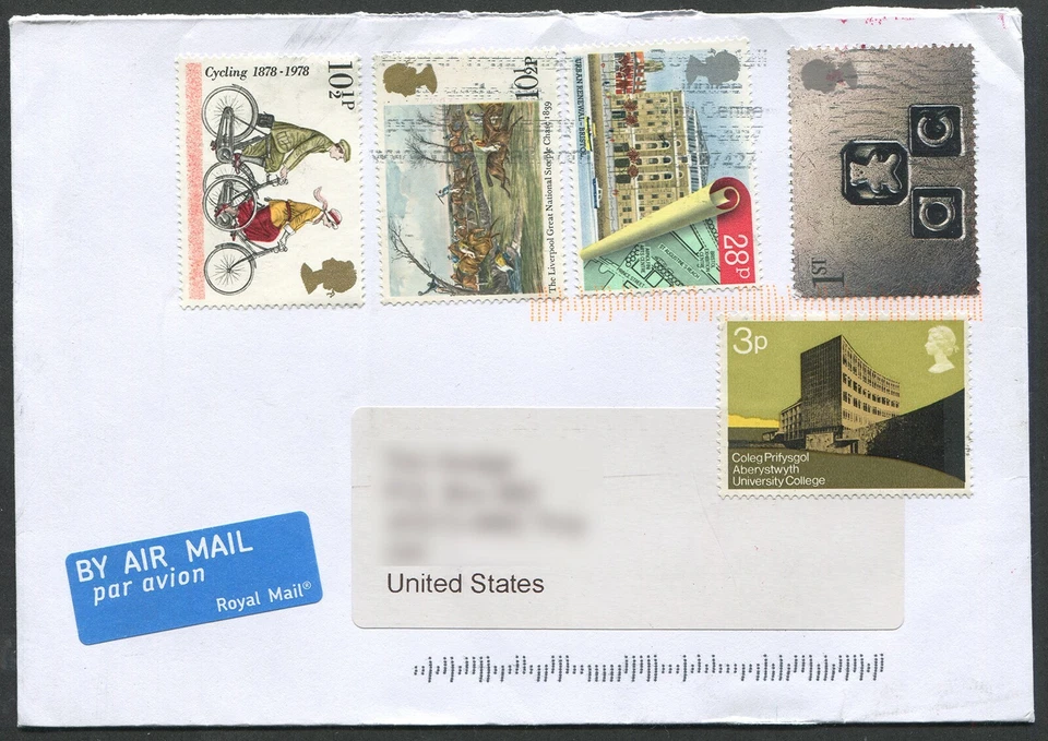 Марки Великобритании 2018 Cycling Steeplechase на обложке (479)  - Изображение 1 из 1