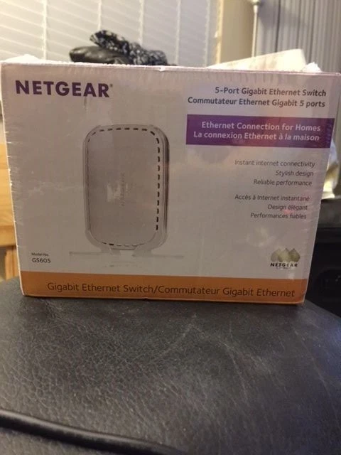 NETGEAR GS605NA 5 Port Gigabit Ethernet Unmanaged Switch
