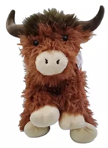 Weg zum Feiern 14" langhaariger Stier Plüschtier Kuscheltier Geburtstag Urlaubsgeschenk - Bild 1 von 5