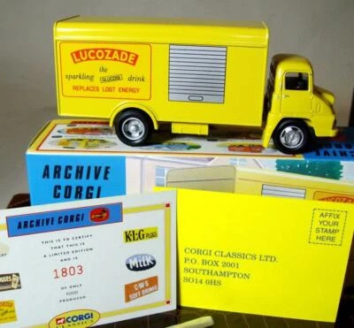 Corgi 30306, Archive series Thames Trader Box Van-LUCOZADE. Die Cast. 1:50 NEW ! - Image 1 of 3