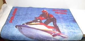 NOS Polaris "Welcome Aboard" Jet Ski Watercraft Rug 57x35 - Picture 1 of 4