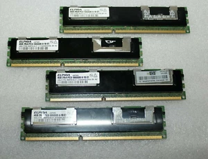 Elpida 16GB (4X4GB) PC3-10600R 2RX4 DDR3 Server Memory Ram ECC EBJ41HE4BDFD-DJ-F - Picture 1 of 1