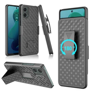 For Motorola Moto G Stylus 2024 5G Shockproof Phone Case Holster Belt Clip Cover - Picture 1 of 9
