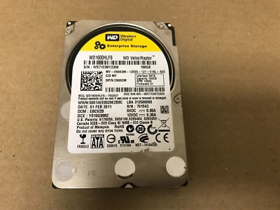 Western Digital WD1600HLFS WD VelociRaptor 160 GB 2.5" 10K SATA II Hard Drive - Image 1 of 2