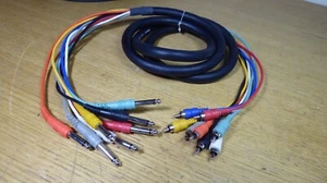 Cable de conexión Hosa 8 canales 1/4" a RCA serpiente, 6 pies - Imagen 1 de 4