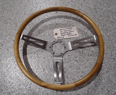 Руль 69-76 C3 Corvette 15 дюймов из тикового дерева - ТОЧНАЯ РЕПРОДУКЦИЯ!!! - Изображение 1 из 4