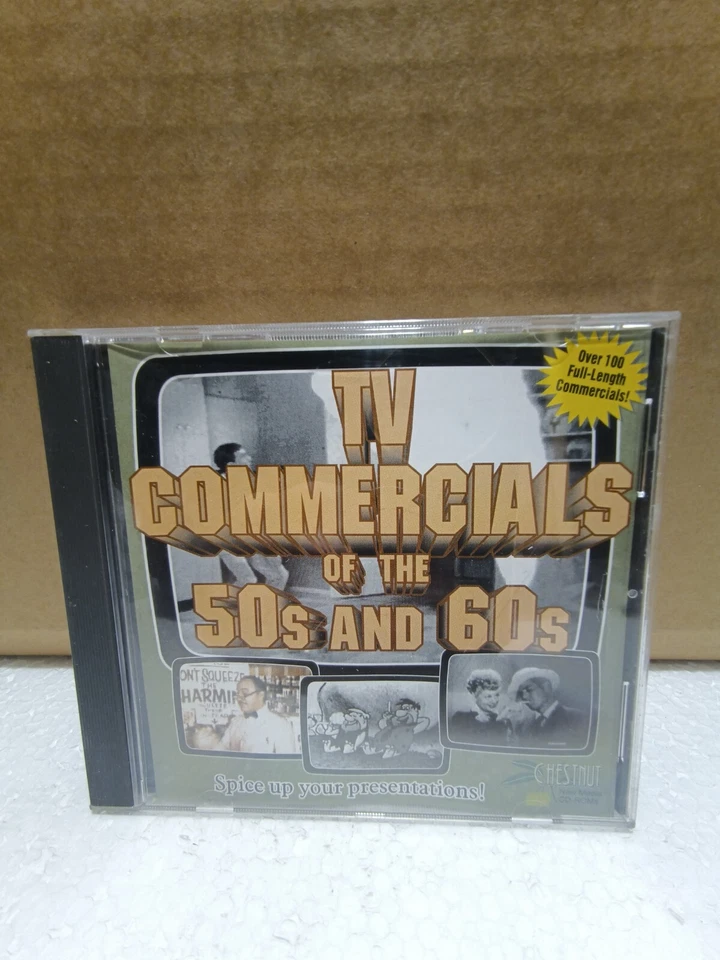 TV Commercials of The 50s and 60s PC CD-ROM Jewel Case NEW CIB Vintage Rare - Image 1 of 4