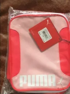 BOLSAS DE ALMUERZO AISLADAS PUMA CON RIBETE ROSA Y NARANJA NUEVAS EN PAQUETE - CAJA BOLSILLO INTERIOR DE MALLA   - Imagen 1 de 4