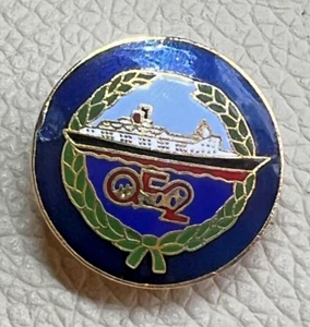 INSIGNIA PIN RECUERDO A BORDO HARRODS CUNARD QE2 - Imagen 1 de 4