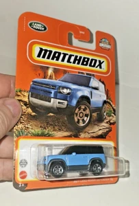 2020 Land Rover Defender 90 Blue and Black 2022 Matchbox 69/100 Ships in Box - Picture 1 of 4