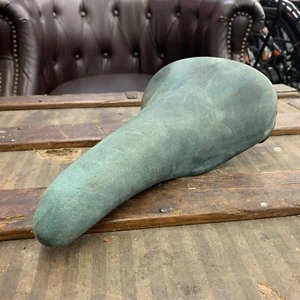 Sillín Selle San Marco Vintage Azul/Verde Gamuza Material - Imagen 1 de 8