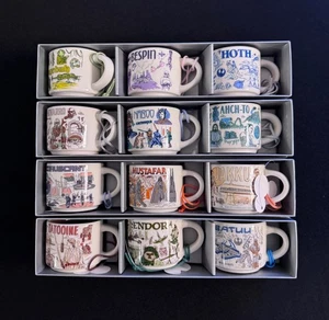 Starbucks Star Wars Been There Ornaments Coffee Complete Set 12 W/ Tags - Picture 1 of 2