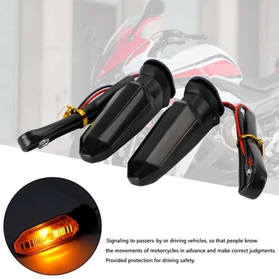 LED Turn Signal Lights Indicator Fits HONDA CRF250 CB500 CB650F CTX700 Smoke# Foto 1 de 4