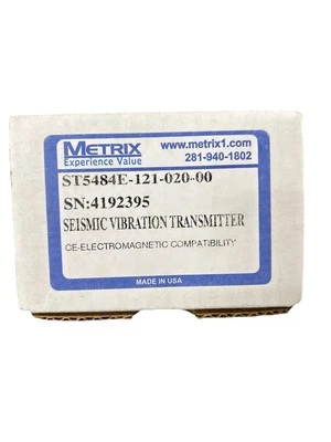 1PCS NEW METRIX ST5484E-121-020-00 New METRIX ST5484E-121-020-00 Seismic Vibration Transmitter