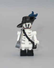 Lego Pirates of the Caribbean Skeleton Hector Barbossa plume minifigure 4181