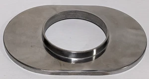 Aluminum 12" Oval Air Cleaner Filter Base Replacement for 5 1/8" Carburetor Neck - Picture 1 of 6