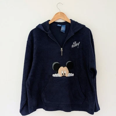 Womens Disney Mickey Mouse Hoodie – Genuine – Blue – Size Large - Image 1 of 4
