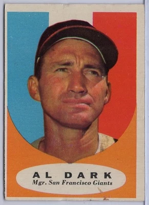 1961 Topps #220 Al Dark en excelente estado Gigantes Foto 1 de 2