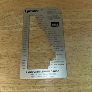 LYMAN E-ZEE CASE LENGTH GAUGE # 7832215 RIFLE & HANDGUN CASES - Picture 1 of 4