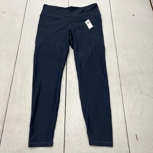 Old Navy Dusk Navy High-Waist PowerSoft 7/8 Pocket Leggings Women’s Size L NEW - Picture 1 of 7