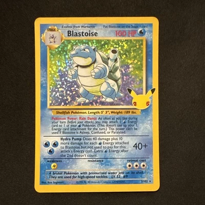 Blastoise 2/102 Celebrations: Classic Collection Holo Pokemon - Image 1 of 4