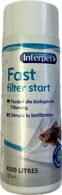 Interpet Fast Filter Start 125ml Aquarium Fish Tank New Fish Filter EU VERSION - Image 1 of 1