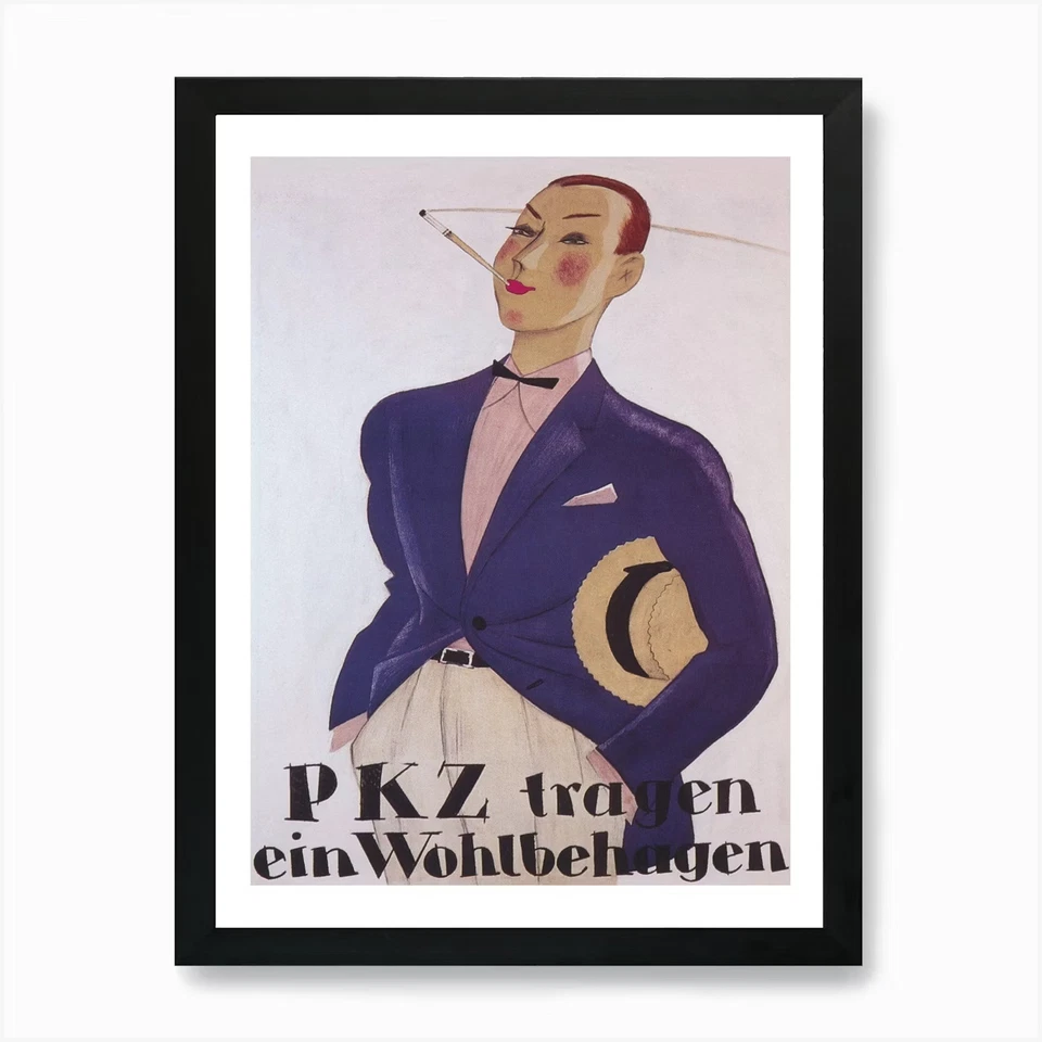 Dapper Man, Men's Fashion Poster Ar Framed Wall Art Poster Canvas Print Picture - Image 1 of 1