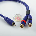 1FT 1' HIGH PERFORMANCE BLANCED CABLE RCA 1 FT Y-ADAPTER 1 MEAL TO 2 FEMEAL