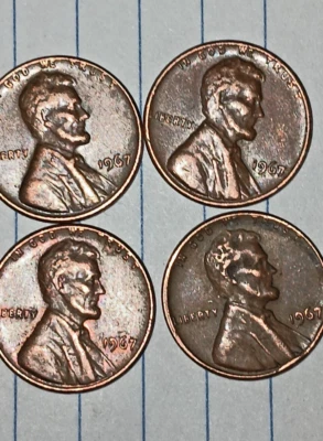 1967 Lincoln Penny No Mint Year***VERY RARE Error L & IN GOD WE TRUST on Rim* - Image 1 of 4