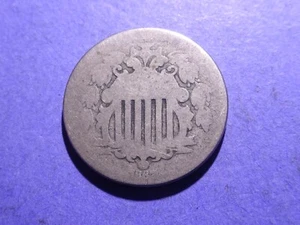 1867 No Rays Shield Nickel AG - Imagen 1 de 2