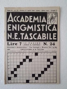 Accademia Enigmistica N. E.Tascabile n.24 aprile 1946 - Picture 1 of 1