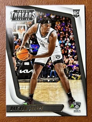 2021-22 Panini Chronicles Threads Day'Ron Sharpe Rookie RC #83 - Brooklyn Nets - Image 1 of 2