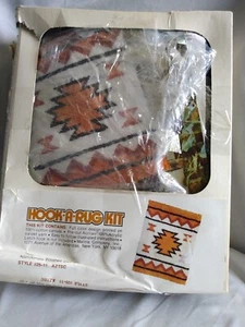 Vintage Melina Hook-A-Rug Kit #25-12 Aztec NOS - Picture 1 of 4