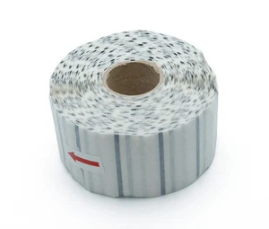 4 rouleaux x 2600 pièces autocollant triangle étiquette d'avertissement tactile standard européen 25 mm - Photo 1/4