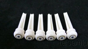 Bone Pins Abalone Dot 2mm & Brass Circle skirt:5.00mm BP4J - Picture 1 of 2