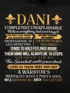 DANI Hoodie Sweatshirt Small, schwarz - Bild 1 von 5