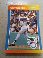 Gary Gaetti Minnesota Twins 1989 Donruss American League BLANK BACK ODDBALL