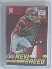 2015 Donruss CHRIS CONLEY New Breed 2 Clr Relic RC #11/49 - KC Chiefs Georgia