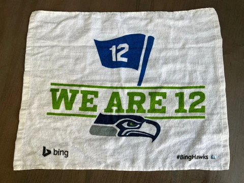Seattle Seahawks Rally Towel Collectible Sports Memorabilia, We Are 12 Fan Towel Cover
