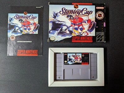 Nintendo Stanley Cup SNES NHL Hockey Game English 1993 Vintage CIB - Image 1 of 4