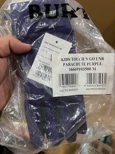 NWT Burton Kids Touch N Go LNR True Black Liner Youth Gloves Childrens Size M - Picture 1 of 1