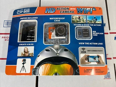 HD Action Camera w/ WiFi & 8GB mircroflash card Waterproof Case - NEXT DAY SHIP - Image 1 of 4