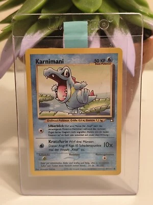 *Unikat* Pokemon Karte Missprint Black Bar Error Karnimani Fehldruck Neo Genesis - Bild 1 von 4
